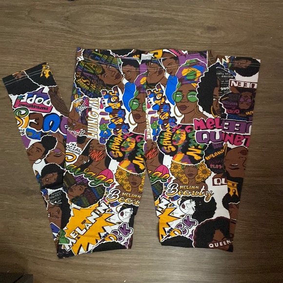 On Fire Pants - OnFire Melanin Beauty Leggings Small